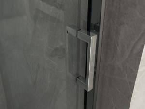 Box doccia a 2 porte scorrevoli e una fissa sovrapponibili Trasparente o Opaco da 90 a 140cm lato fisso da 60 a 90cm - Img 4