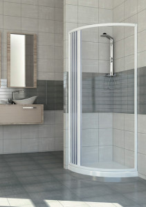BOX DOCCIA SEMICIRCOLARE IN PVC CON APERTURA LATERALE "IDSOAL" - Img 5
