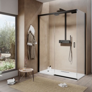 Kinedo FLAT – Box doccia angolare scorrevole con lato fisso 8 mm