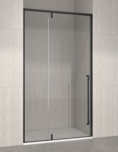 Kinedo PURE ALU-8 – Porta doccia nicchia battente con fisso in linea 8 mm