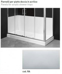 PANNELLATURE IN PVC PER SOSTITUZIONE PIATTO DOCCIA - LATO LUNGO