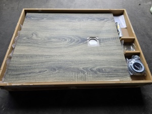 PIATTO DOCCIA IN GEL COAT "STONE 3D" EFFETTO LEGNO CENERE - Img 4