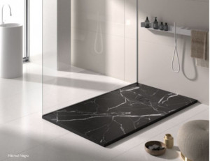 PIATTO DOCCIA IN GEL COAT "STONE 3D" EFFETTO MARMO NERO - Img 2