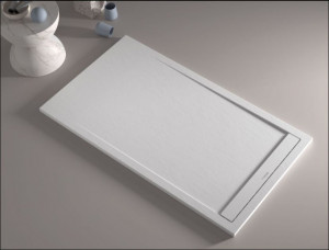 PIATTO DOCCIA IN GEL COAT "STONE SMART" Scarico laterale con griglia a scomparsa - Img 4