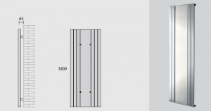 Radiatore da bagno "Empoli" bianco 4 elementi 1800x600x1750 mm - Img 2
