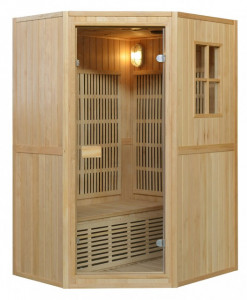 SAUNA COMBINATA FINLANDESE/INFRAROSSI "S2G " 2 POSTI 125x110x190cm