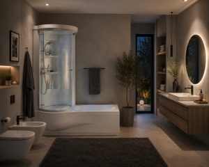 Vasca da bagno combinata con box "STARBOX" 170x70/85 cm - Img 4