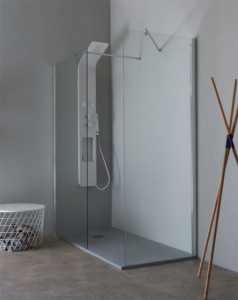 BOX DOCCIA WALK-IN IN CRISTALLO "8PAR53"