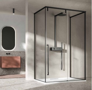 Colonna doccia in acciaio Kinesteel 200, colori grigio, nero o bronzo spazzolato - Img 5