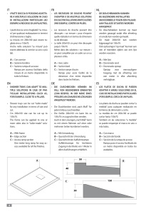 Pagina tecnica originale Kinedo: quote, forma, scarico e limiti di lavorazione. Verificare la misura selezionata nella tabella.