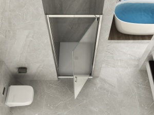 Porta doccia apertura battente totale da 60 a 80cm