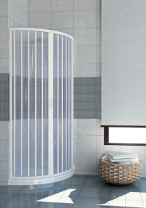 BOX DOCCIA SEMICIRCOLARE IN PVC CON APERTURA CENTRALE "IDSOAC" - Img 4