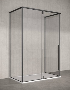 Kinedo PURE ALU-8 – Box doccia tre lati porta battente 8 mm