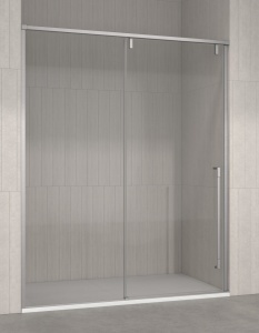 Kinedo PURE ALU-8 – Porta doccia nicchia scorrevole 8 mm
