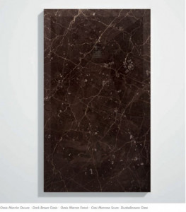 PIATTO DOCCIA IN GEL COAT "STONE 3D" EFFETTO MARMO Oasi marrone Scuro
