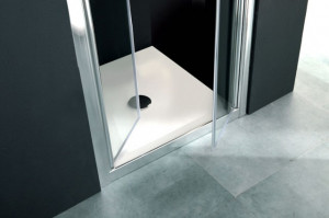 Porta con apertura saloon per doccia a nicchia "FPSL60" altezza 200cm - Img 3