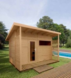 Sauna Kinedo NORDICA LARGE a legna