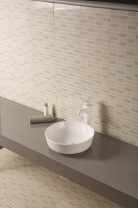 Lavabo da appoggio in ceramica circolare 41,5 h13.5 "811"