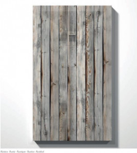 PIATTO DOCCIA IN GEL COAT "STONE 3D" EFFETTO Legno rustico