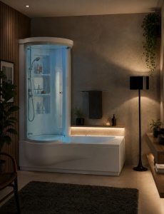 Vasca da bagno combinata con box "STARBOX" 170x70/85 cm - Img 5