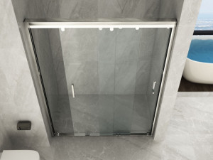 Box doccia 3 porta scorrevoli sovrapponibili in cristallo 8mm TRASPARENTE " 301 N " NOVITA'