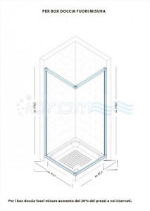 BOX DOCCIA SEMICIRCOLARE IN PVC CON APERTURA LATERALE "IDSOAL" - Img 7