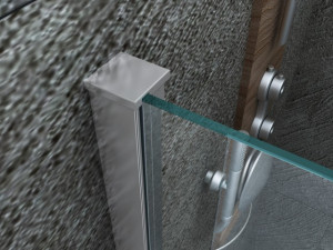 Parete doccia in cristallo 8mm walk in "NW24" altezza 200cm - Img 6