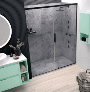 PIATTO DOCCIA IN GEL COAT "STONE 3D" EFFETTO CEMENTO 06 - Img 2