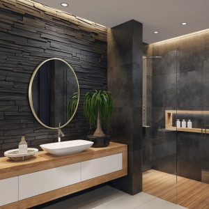 Specchio circolare con cornice Oro o Nera dimensioni 76cm o 91.4cm