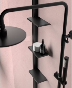 Parete doccia walkin vetro 8mm N8PAR53 h200 con mensole interne - Img 3