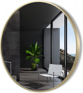Specchio circolare con cornice Oro o Nera dimensioni 76cm o 91.4cm - Img 3