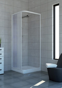BOX DOCCIA IN PVC CON APERTURA LATERALE "IDPOAL"