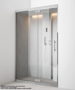 Cabina doccia Hammam/doccia combinata Essenza installazione a Nicchia
