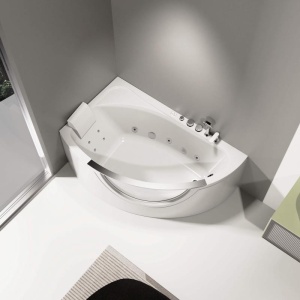 Vasca idromassaggio full optional Angolare Asimmetrica 62130 160x100cm