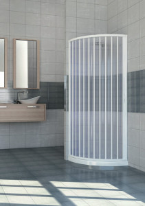 BOX DOCCIA SEMICIRCOLARE IN PVC CON APERTURA LATERALE "IDSOAL" - Img 4