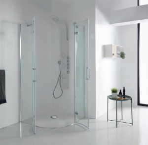 BOX DOCCIA SEMICIRCOLARE PORTE BATTENTI "S8MILL" - Img 2