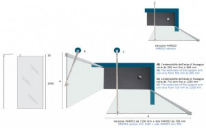 BOX DOCCIA WALK-IN IN CRISTALLO "8PAR53" - Img 5