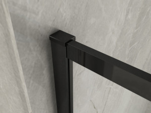 PARETE DOCCIA WALK-IN "F400" Profilo NERO - Img 2