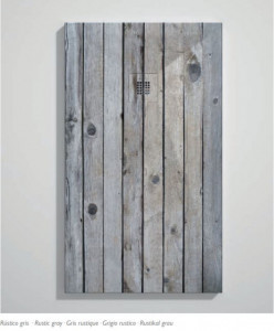PIATTO DOCCIA IN GEL COAT "STONE 3D" EFFETTO Legno grigio rustico