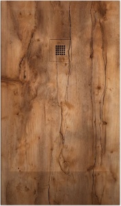 Piatto doccia in gel coat "STONE 3D" effetto Legno Rustico