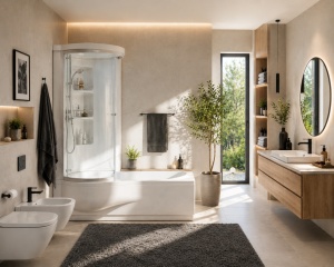 Vasca da bagno combinata con box "STARBOX" 170x70/85 cm - Img 3