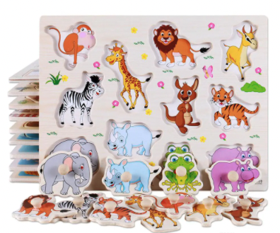 Puzzle lemn, incastru