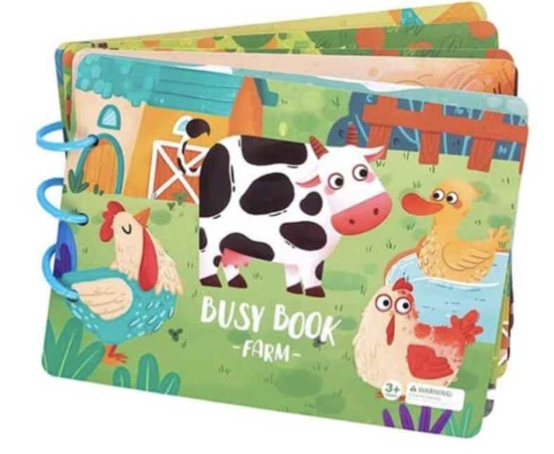 Carte educativa multifunctionala Busy Book Farm 2-6 ani - 3 | YEO