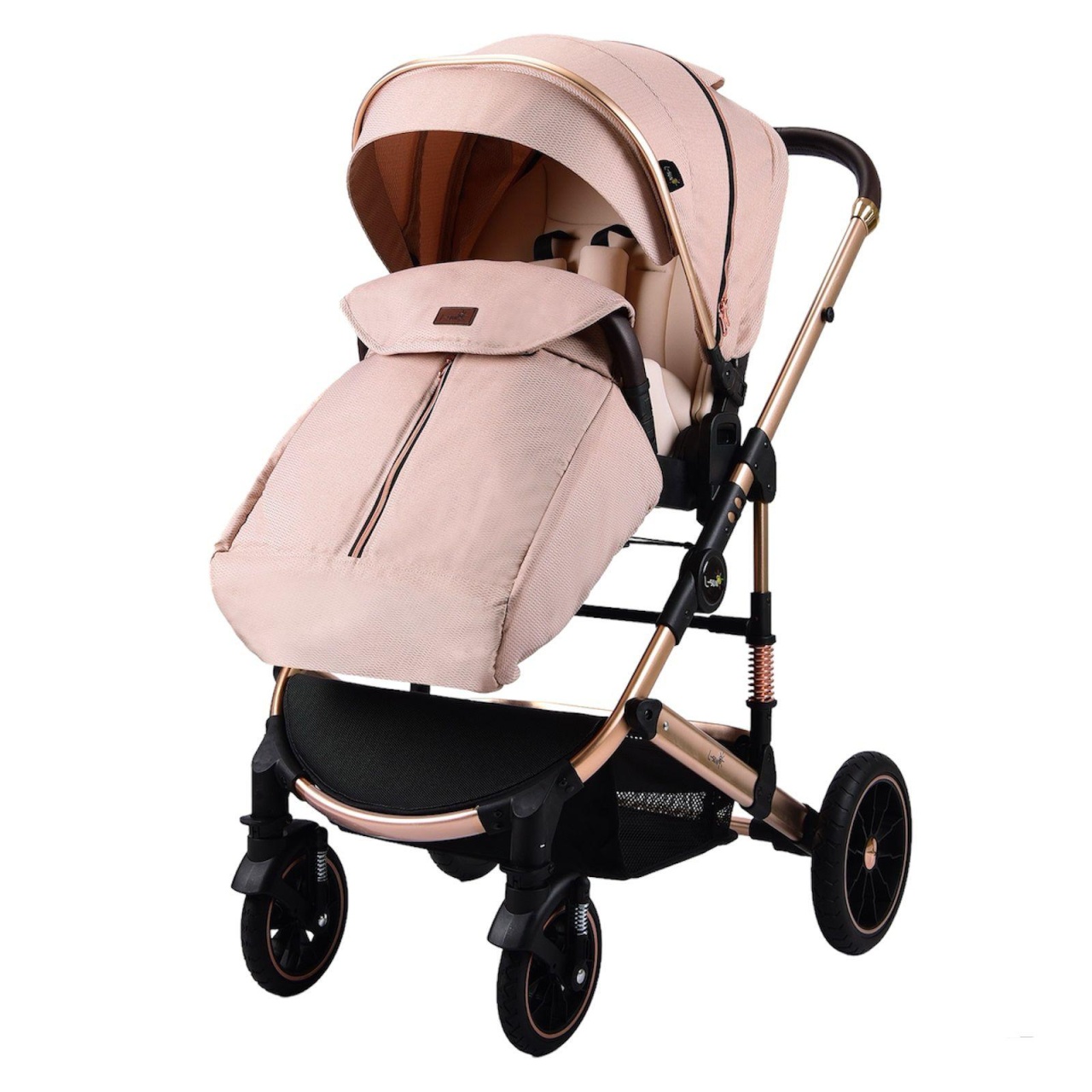 Carucior 3 in 1 transformabil, reversibil, pliabil, F6 Luxury Cream - 2 | YEO