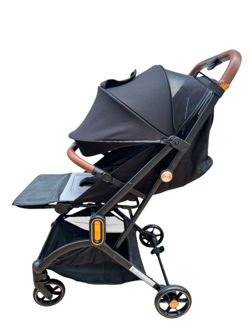Carucior sport 002L, Negru, L-Sun, cu pliere rapida, suspensii si pozitie de somn - 1 | YEO