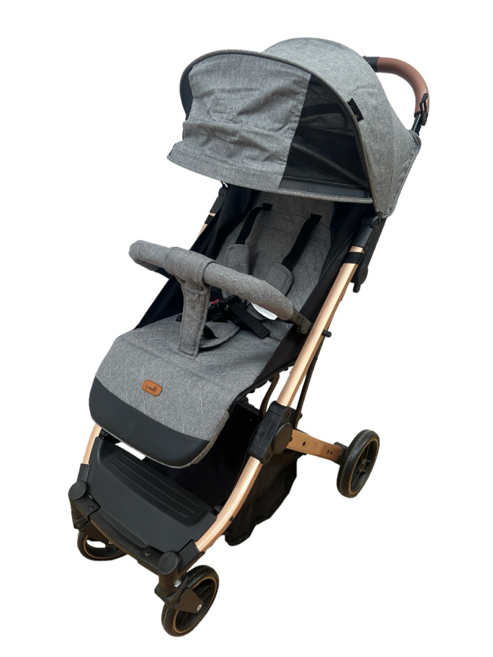 Carucior sport pliabil, tip troller, cu suspensii si husa picioare, C9 gri - 3 | YEO
