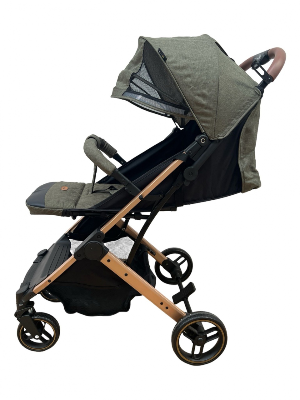 Carucior sport pliabil, tip troller, cu suspensii si husa picioare, C9 verde - 2 | YEO