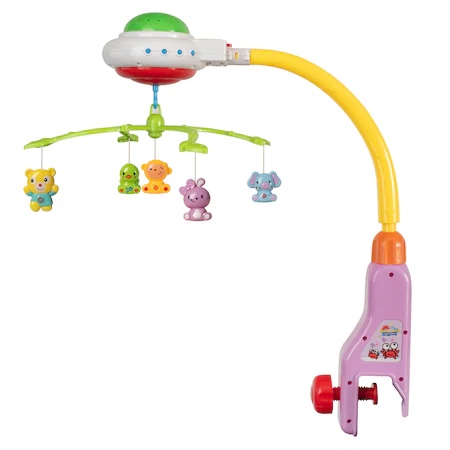 Carusel muzical de patut, cu proiectii, Crib Bell 917 - 1 | YEO
