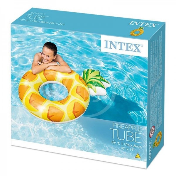 Colac gonflabil tip saltea, Ananas Pineapple, 117x86 cm, 56266 - 2 | YEO