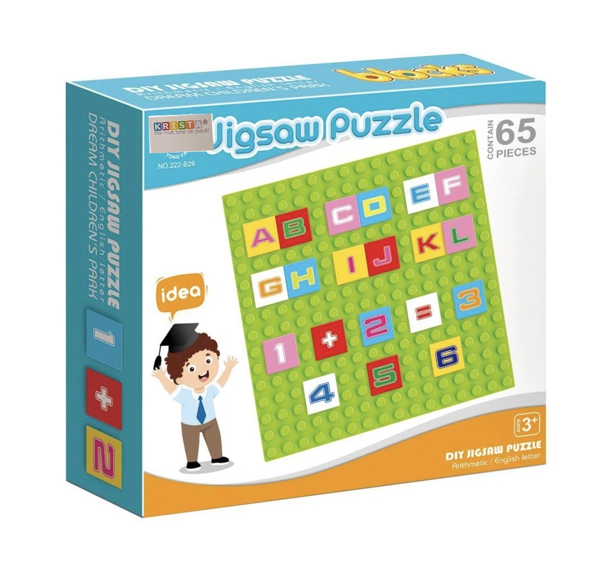 Joc de construit puzzle Alfabetul si matematica - 2 | YEO
